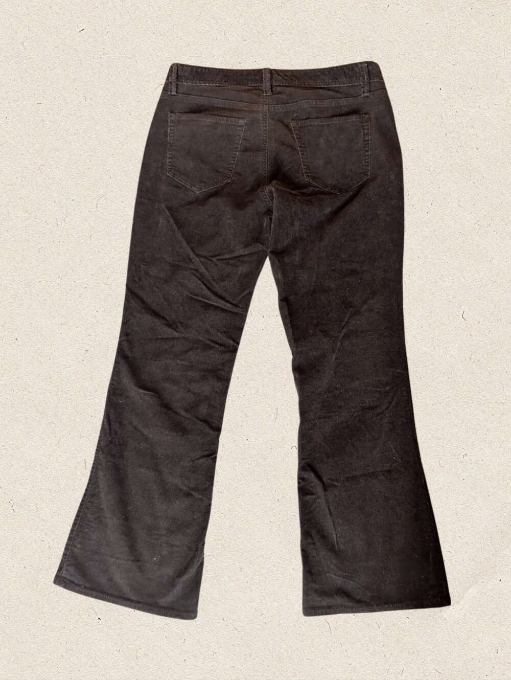 Vintage 00's Eddie Bauer Brown Corduroy Bootcut Flare Pants, Women's 8 Petite